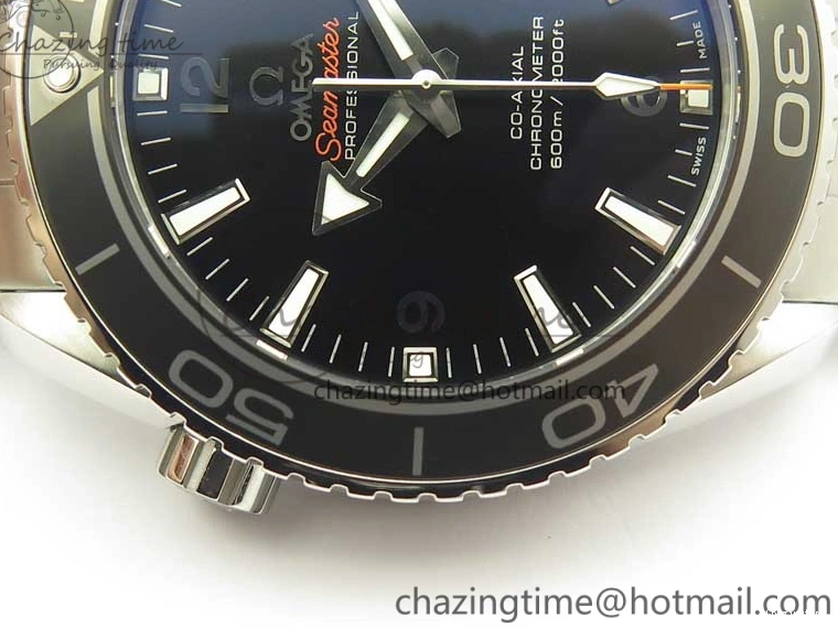 0309 EyeCatching Planet Ocean Professional Ceramic Bezel 45.5mm 1:1 VSF Best Edition Silver Markers on SS Bracelet A8500 Super Clone 8050